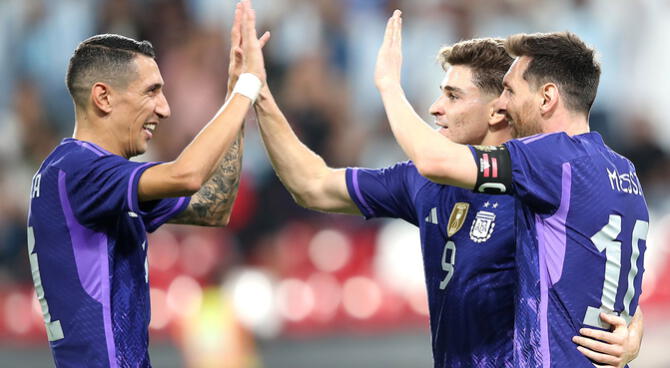 Argentina goleó a Emiratos Árabes