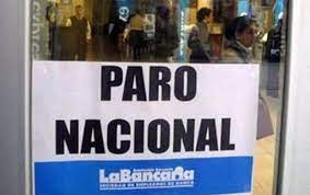 La Bancaria confirmó el paro nacional