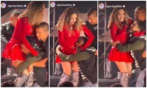 Un fan lesionó a Belinda en pleno show