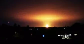 Una impresionante explosión iluminó el cielo en Oxford con una bola de fuego
