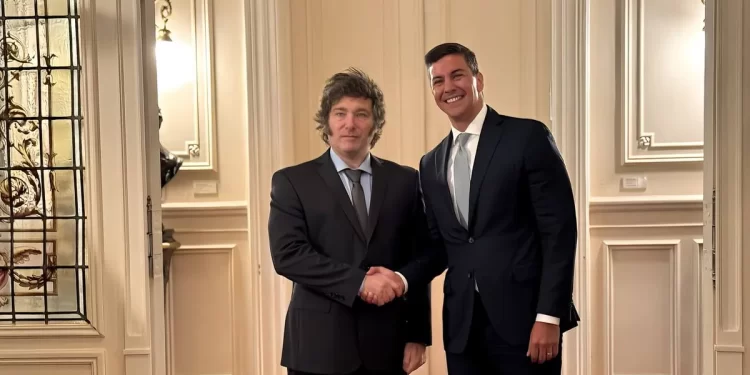 Milei recibió en la Rosada a su par de Paraguay para repasar la agenda conjunta